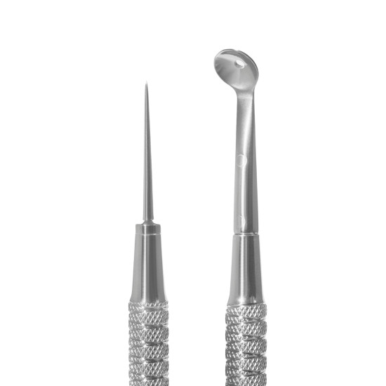 Cosmetology double-ended tool Spoon-Needle