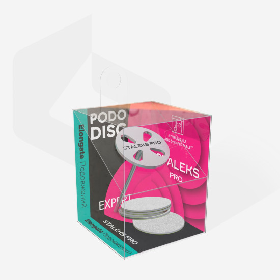 Pododisc Set Lang MEDIUM met 5 stuks 180grit PodoPads