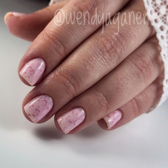 Rubber Base & Build - BIAB BASE COAT - Dazzling LOOK ON THE PINK SIDE 7.5ml (Pink Is An Attitude) 