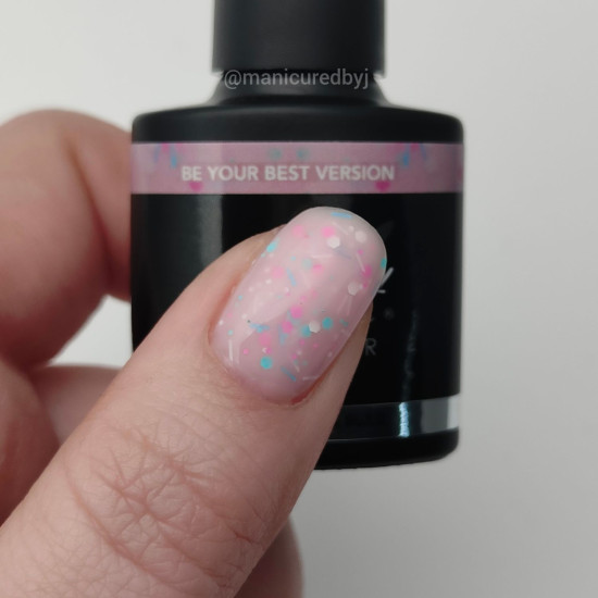 Rubber Base & Build - BIAB BASE COAT - Dazzling BE YOUR BEST VERSION 7.5ml  (Pink Is An Attitude) 