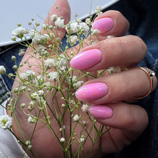 Rubber Base & Build - BIAB BASE COAT - Dazzling TOO GLAM TO GIVE A DAMN 7.5ml (Pink Is An Attitude) 