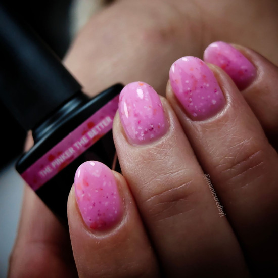 Rubber Base & Build - BIAB BASE COAT - Dazzling THE PINKER THE BETTER 7.5ml (Pink Is An Attitude) 