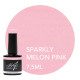 Rubber Base & Build - BIAB BASE COAT - SPARKLY MELON PINK 7.5ml (Sparkly)