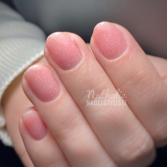 Rubber Base & Build - BIAB BASE COAT - SPARKLY ALTA ROSA 7.5ml (Sparkly) 