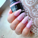 Rubber Base & Build - BIAB BASE COAT - SPARKLY BALLERINA PINK 7.5ml (Sparkly)