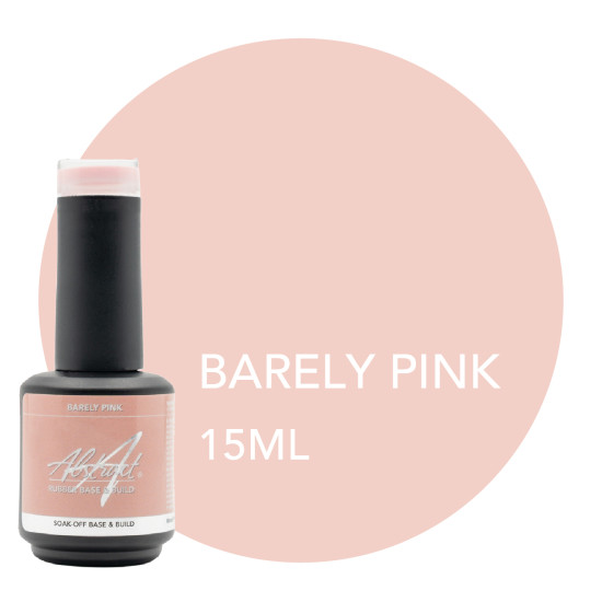 Rubber Base & Build - BIAB BASE COAT - BARELY PINK 15ml