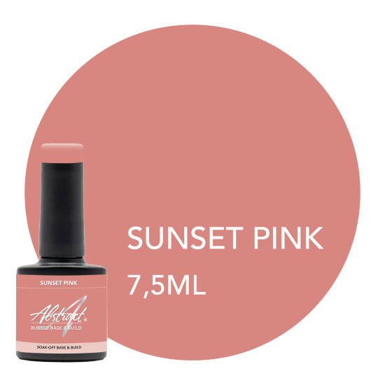 Rubber Base & Build - BIAB BASE COAT - SUNSET PINK 7.5ml