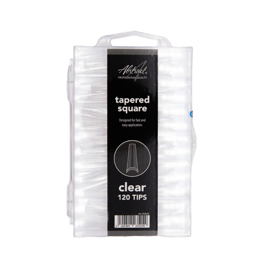 Tapered Square CLEAR Tips (120pcs/box)