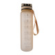 Motivational Drink Bottle BEIGE 1 L