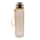 Motivational Drink Bottle BEIGE 1 L