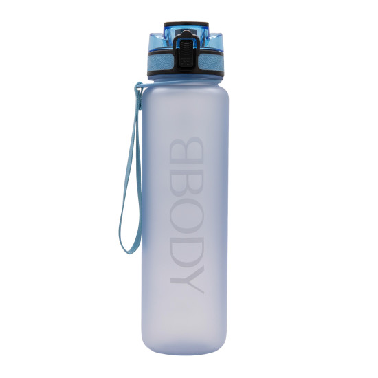 Motivational Drink Bottle LIGHT BLUE 1 L