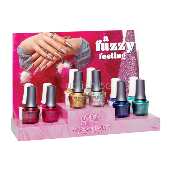 A Fuzzy Feeling 12 stuks Mixed Display Gelish & Morgan Taylor (LAUNCH 15.11.2024) 