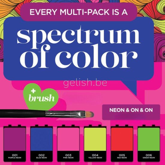 Cream Gel Palette NEON & ON & ON (Hema Free) 