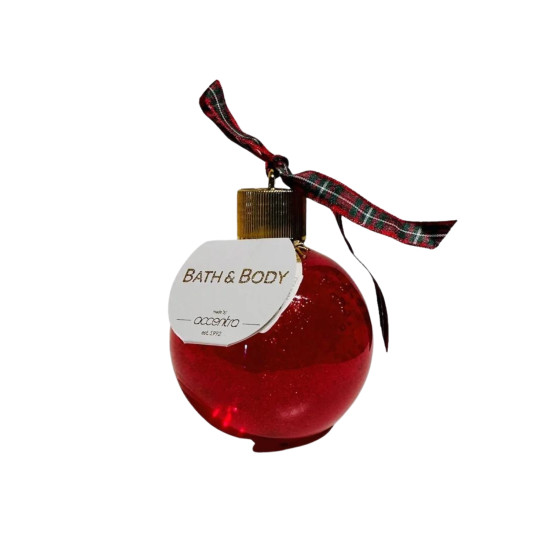 Hello Winter Christmas Bauble Shower Gel 240 ml RED