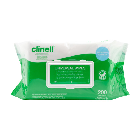 Univeral cleaning wipes 200pcs, Clinell 