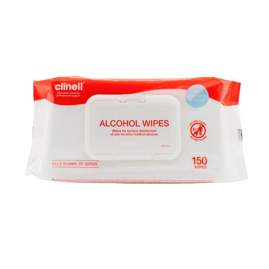 Alcohol Wipes 150pcs, Clinell 