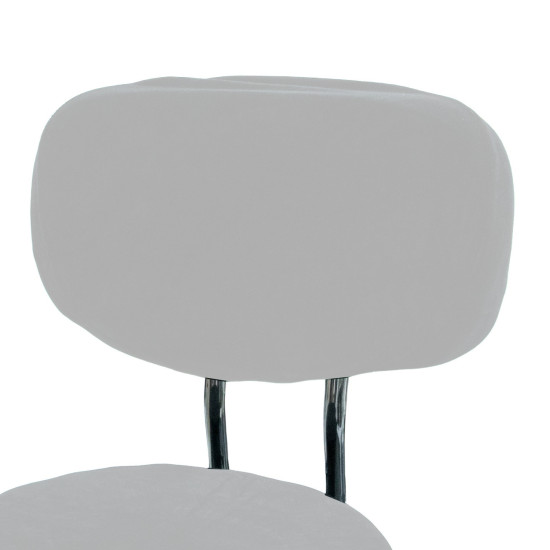 Sadle Seat With Backrest Terry Cloth Cover White