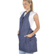 Tuniek/Schort Diamant Rits Denim -  ONE SIZE 