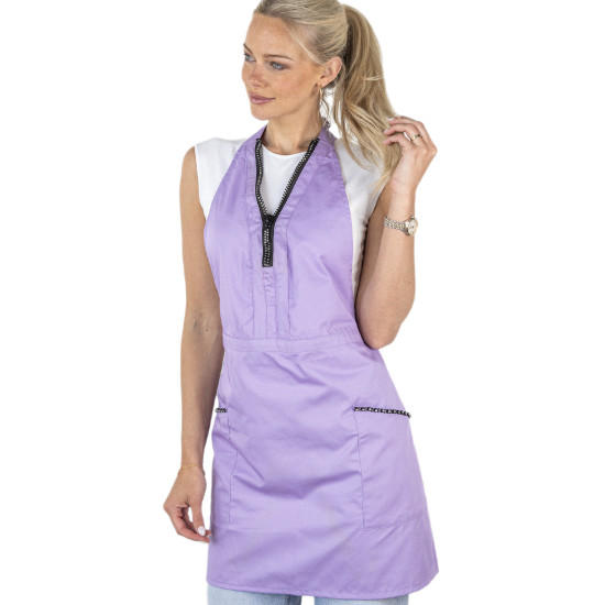 Tunic/Apron Diamond Zipper Purple - ONE SIZE