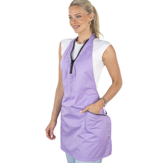 Tunic/Apron Diamond Zipper Purple - ONE SIZE