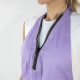 Tunic/Apron Diamond Zipper Purple - ONE SIZE