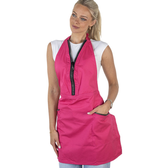 Tunic/Apron Diamond Zipper Pink - ONE SIZE