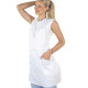 Tunic/Apron Diamond Zipper White - ONE SIZE 