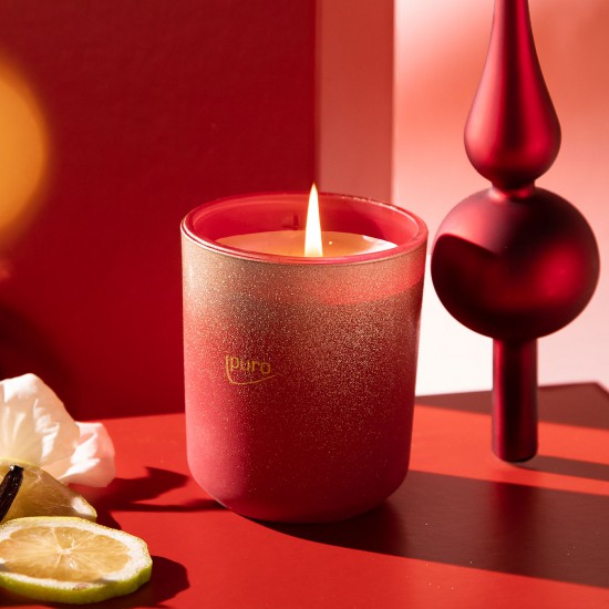 Scented Candle Warm Glamour Red Gold Special Edition 270gr 