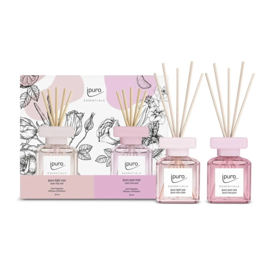 Reed Diffuser Set Light Rose 50ml & Pure Rose 50ml 