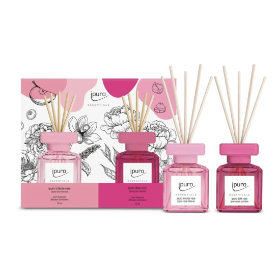 Intense & Dark Rose Reed Diffuser Set – 2×50ml