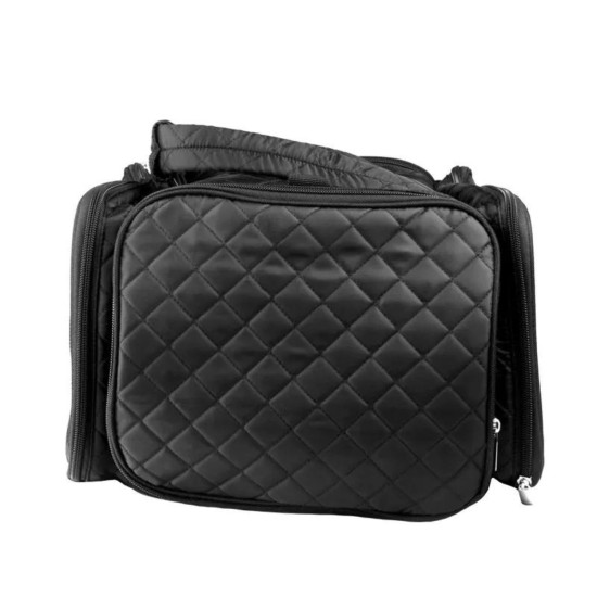 Cosmetische Tas DIAMOND STITCH ZWART