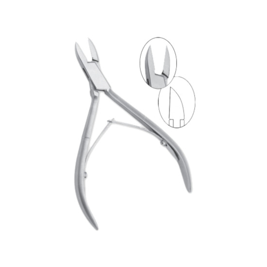 Corner Nipper - Cobalt Stainless Steel (Small, Long Flat Jaws)