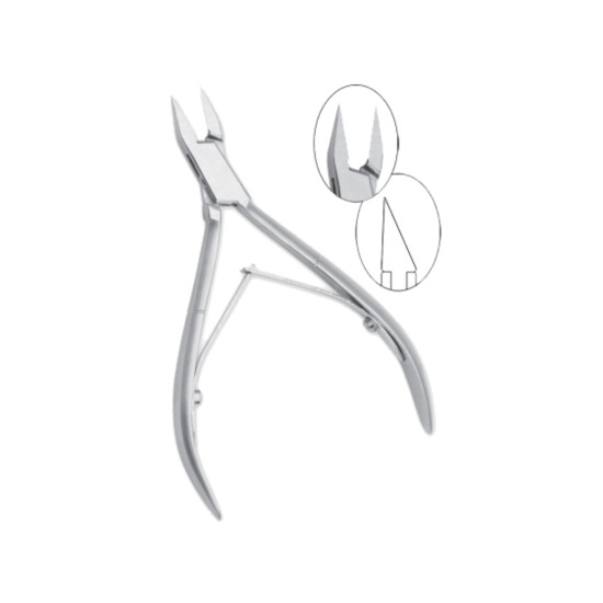 Corner Nipper - Cobalt Stainless Steel (Small, Long Flat Jaws)