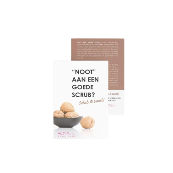 Promotiekaartjes Sugar Scrub Sensatie 25 stuks