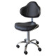 Tabouret Chrome Cup Seat BLACK  