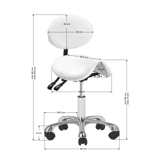 Ergonomische Stoel WIT